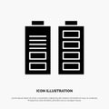 Accumulator, Battery, Power, Full solid Glyph Icon vector Royalty Free Stock Photo