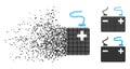 Disintegrating Dot Halftone Accumulator Icon Royalty Free Stock Photo