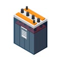 Accumulator Isometric Icon Royalty Free Stock Photo