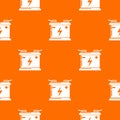 Accumulator pattern vector orange