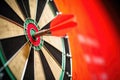 Accuracy dart arrow skill success hit game aim competition target leisure dartboard sport Royalty Free Stock Photo