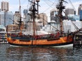 HMB Endeavour Replica, Maritime Museum, Sydney, Australia Royalty Free Stock Photo