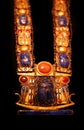 Accurate replica treasure from Cairo national museum in CAiro , Egypt. necklace with scarabeu