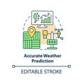 Accurate weather prediction concept icon Royalty Free Stock Photo