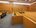 Dock for The Accused in a new Courtroom