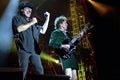 ACDC Brian Johnson and Angus Young during the concert