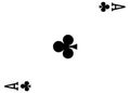 Ace of clubs Royalty Free Stock Photo