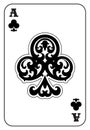 Ace of Clubs Royalty Free Stock Photo