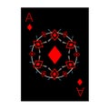Ace of Diamonds Royalty Free Stock Photo