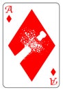 Ace of Diamonds Royalty Free Stock Photo