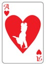 Ace of Hearts Royalty Free Stock Photo