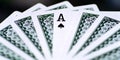 Ace poker (Playing card) Royalty Free Stock Photo
