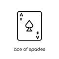 Ace of spades icon from Arcade collection.