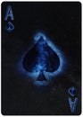 Ace of Spades playing card Abstract Background Royalty Free Stock Photo