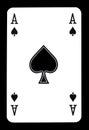 Ace of spades playing card