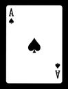 Ace of spades playing card,