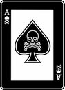 Ace of spades with skull