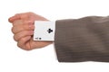 Ace up your sleeve Royalty Free Stock Photo