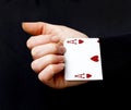 An ace up your sleeve Royalty Free Stock Photo