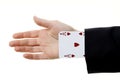 An ace up your sleeve Royalty Free Stock Photo