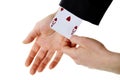 An ace up your sleeve Royalty Free Stock Photo