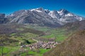 Acebedo village, MontaÃ±a de RiaÃ±o y Mampodre Regional Park, Leon province, Spain Royalty Free Stock Photo