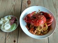 Acehnese Crab Spicy Noodle Royalty Free Stock Photo