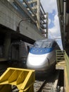 Acela train in Union Station, Washington DC Royalty Free Stock Photo