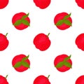 Acerola. Berries. Seamless. Vector