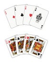 Aces and kings poker Royalty Free Stock Photo