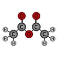 Acetic anhydride molecule icon