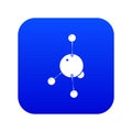 Acetone icon blue vector