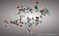 Acetyl hexapeptide-3, acetyl hexapeptide-8. argireline molecule. Peptide, fragment of SNAP-25, a substrate of botulinum toxin.