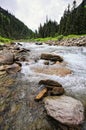 Ache river at the Krimmler Achental (Austria). Later Krimml Waterfalls