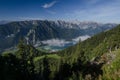 Achen lake with morning mist above, The Brandenberg Alps, Austria, Europe Royalty Free Stock Photo