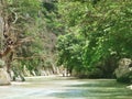Acheron river path along the river in village gliki therpsotia perfecture greece alternative outdoors destination Royalty Free Stock Photo