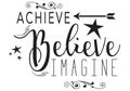 Achieve, Believe, Imagine