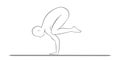 In Kakasana, yogis balance on their hands, building strength and focus