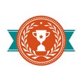 Achievement badge - award medal Royalty Free Stock Photo