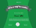 Achievement certificate for any company with attested logo