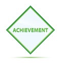 Achievement modern abstract green diamond button Royalty Free Stock Photo