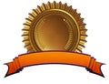 Achievement medal with ribbon