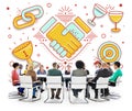 Achievement Success Teamwork Partnership Concept Royalty Free Stock Photo