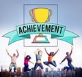 Achievement Trophy Cup Success Graphic Concept Royalty Free Stock Photo