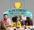 Achievement Trophy Cup Success Graphic Concept Royalty Free Stock Photo