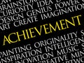 Achievement word cloud Royalty Free Stock Photo