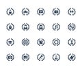 Achievements Icons in Glyph Style