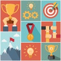 Achieving goal success concept Royalty Free Stock Photo
