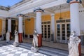 Achilleion palace also called Sisi Palace on Corfu Island, Greece Royalty Free Stock Photo