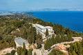 Achilleion palace in Corfu Island, Greece, built by Empress of Austria Elisabeth of Bavaria, also known as Sisi. The Achilleion Royalty Free Stock Photo